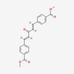 molecular formula C21H18O5 B13082814 Dimethyl 4,4'-((1E,4E)-3-oxopenta-1,4-diene-1,5-diyl)dibenzoate 