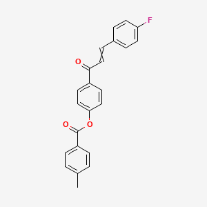 4-[3-(4-Fluorophenyl)acryloyl]phenyl 4-methylbenzenecarboxylate