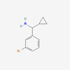 molecular formula C10H12BrN B1308309 (3-Bromophenyl)(cyclopropyl)methanamine CAS No. 536694-26-5