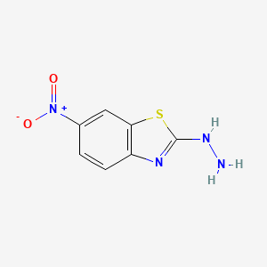 molecular formula C7H6N4O2S B1308317 2-Hydrazino-6-nitro-1,3-benzothiazole CAS No. 30710-21-5