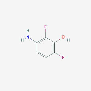 molecular formula C6H5F2NO B13083201 3-Amino-2,6-difluorophenol 