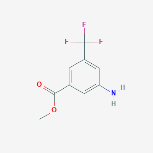 molecular formula C9H8F3NO2 B1308324 Methyl 3-amino-5-(trifluoromethyl)benzoate CAS No. 22235-25-2