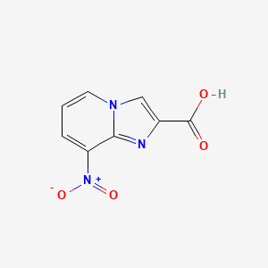 molecular formula C8H5N3O4 B1308327 8-Nitroimidazo[1,2-a]pyridine-2-carboxylic acid CAS No. 904805-44-3