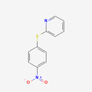 molecular formula C11H8N2O2S B1308342 2-[(4-Nitrophenyl)sulfanyl]pyridine CAS No. 73322-01-7
