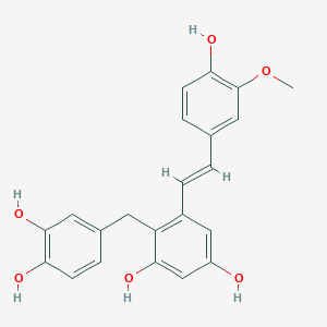 molecular formula C22H20O6 B13083427 Gnetupendin B 