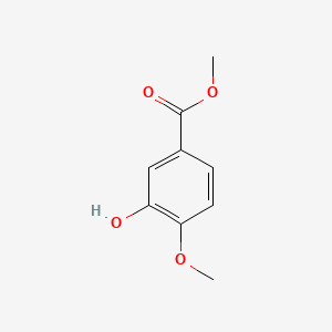 molecular formula C9H10O4 B1308344 Methyl 3-hydroxy-4-methoxybenzoate CAS No. 6702-50-7