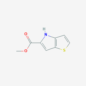 molecular formula C8H7NO2S B1308348 methyl 4H-thieno[3,2-b]pyrrole-5-carboxylate CAS No. 82782-85-2