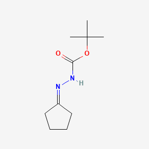 molecular formula C10H18N2O2 B1308349 叔丁基 2-环戊亚甲基肼甲酸酯 CAS No. 79201-39-1
