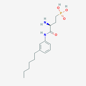 [(3S)-3-Amino-4-[(3-hexylphenyl)amino]-4-oxobutyl]phosphonic acid