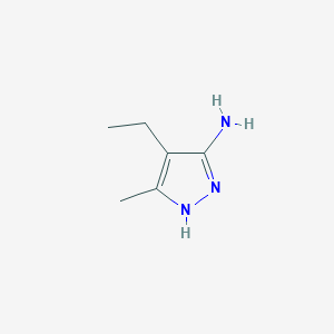 molecular formula C6H11N3 B130837 4-Ethyl-5-methyl-2H-pyrazol-3-ylamine CAS No. 151521-79-8