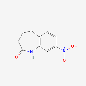 molecular formula C10H10N2O3 B1308385 8-Nitro-1,3,4,5-tetrahydro-2H-1-benzazepin-2-one CAS No. 22246-79-3