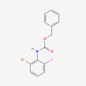 molecular formula C14H11BrINO2 B13083852 Benzyl (2-bromo-6-iodophenyl)carbamate 