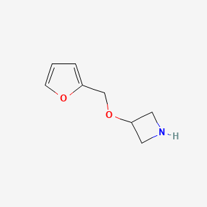 molecular formula C8H11NO2 B13083888 3-(Furan-2-ylmethoxy)azetidine 