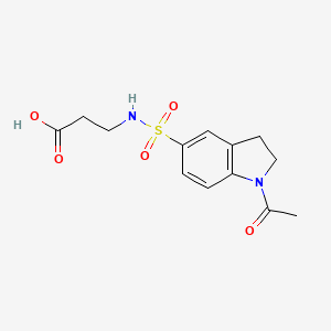 3-{[(1-Acetyl-2,3-dihydro-1H-indol-5-YL)sulfonyl]-amino}propanoic acid