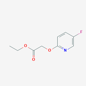 molecular formula C9H10FNO3 B13084065 Ethyl 2-((5-fluoropyridin-2-yl)oxy)acetate CAS No. 777-88-8