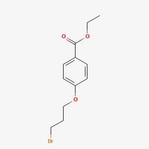 molecular formula C12H15BrO3 B1308415 Ethyl 4-(3-bromopropoxy)benzoate CAS No. 74226-00-9