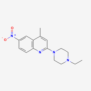 2-(4-Ethylpiperazin-1-yl)-4-methyl-6-nitroquinoline