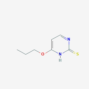 molecular formula C7H10N2OS B1308422 4-Propoxypyrimidine-2-thiol CAS No. 438219-92-2