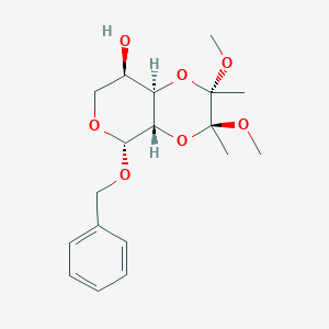 (2S,3S,4aS,5R,8R,8aR)-2,3-dimethoxy-2,3-dimethyl-5-phenylmethoxy-5,7,8,8a-tetrahydro-4aH-pyrano[3,4-b][1,4]dioxin-8-ol