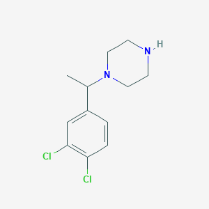 molecular formula C12H16Cl2N2 B1308468 1-[1-(3,4-Dichloro-phenyl)-ethyl]-piperazine CAS No. 514787-47-4