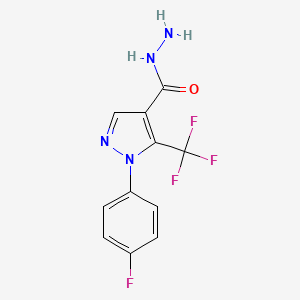 1-(4-Fluorophenyl)-5-(trifluoromethyl)-1H-pyrazole-4-carbohydrazide