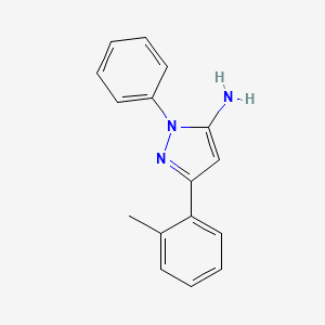 3-(2-methylphenyl)-1-phenyl-1H-pyrazol-5-amine