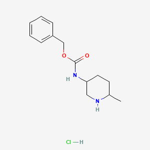 molecular formula C14H21ClN2O2 B13084954 Benzyl (6-methylpiperidin-3-yl)carbamate hydrochloride 