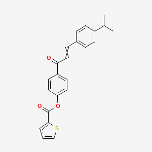 4-[3-(4-Isopropylphenyl)acryloyl]phenyl 2-thiophenecarboxylate
