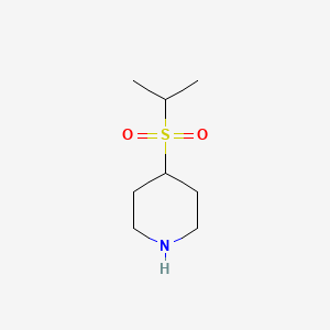molecular formula C8H17NO2S B13084969 4-(Propane-2-sulfonyl)piperidine 