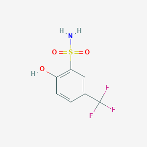 molecular formula C7H6F3NO3S B13084994 2-Hydroxy-5-(trifluoromethyl)benzenesulfonamide 