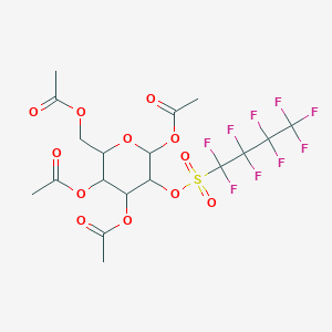 [3,4,6-triacetyloxy-5-(1,1,2,2,3,3,4,4,4-nonafluorobutylsulfonyloxy)oxan-2-yl]methyl Acetate