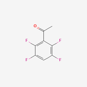 molecular formula C8H4F4O B13085054 1-(2,3,5,6-Tetrafluorophenyl)ethanone 