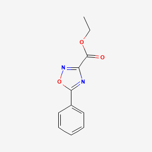 molecular formula C11H10N2O3 B1308511 Ethyl 5-phenyl-1,2,4-oxadiazole-3-carboxylate CAS No. 37384-62-6
