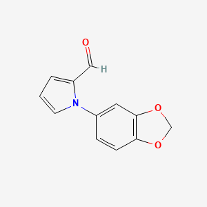 B1308513 1-(1,3-Benzodioxol-5-yl)-1H-pyrrole-2-carbaldehyde CAS No. 383147-55-5