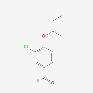 molecular formula C11H13ClO2 B1308519 4-Sec-butoxy-3-chlorobenzaldehyde CAS No. 339546-96-2