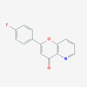 4H-Pyrano(3,2-b)pyridin-4-one, 2-(4-fluorophenyl)-