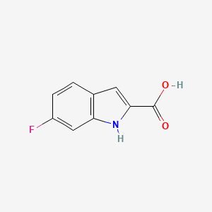 molecular formula C9H6FNO2 B1308527 6-Fluoroindole-2-carboxylic acid CAS No. 3093-97-8