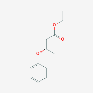 molecular formula C12H16O3 B13085370 Ethyl (3S)-3-phenoxybutanoate 
