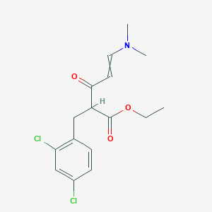 Ethyl 2-(2,4-dichlorobenzyl)-5-(dimethylamino)-3-oxo-4-pentenoate