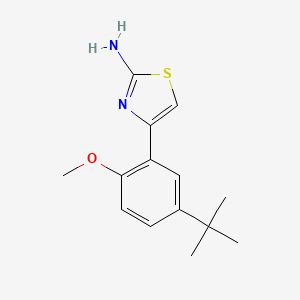 4-(5-Tert-butyl-2-methoxyphenyl)-1,3-thiazol-2-amine