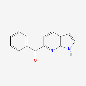molecular formula C14H10N2O B13085461 Phenyl(1H-pyrrolo[2,3-B]pyridin-6-YL)methanone 
