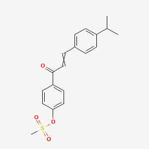4-[3-(4-Isopropylphenyl)acryloyl]phenyl methanesulfonate