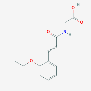 molecular formula C13H15NO4 B1308552 2-[3-(2-ethoxyphenyl)prop-2-enoylamino]acetic Acid 