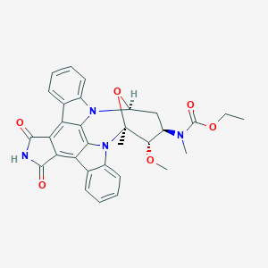 molecular formula C31H28N4O6 B130856 N-Ethoxycarbonyl-7-oxostaurosporine CAS No. 143086-33-3