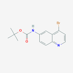 molecular formula C14H15BrN2O2 B13085722 tert-Butyl (4-bromoquinolin-6-yl)carbamate CAS No. 1260784-05-1