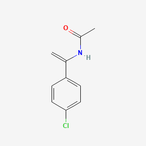 molecular formula C10H10ClNO B13085733 N-(1-(4-Chlorophenyl)vinyl)acetamide 