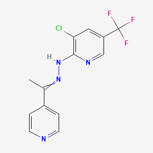 3-chloro-N-(1-pyridin-4-ylethylideneamino)-5-(trifluoromethyl)pyridin-2-amine