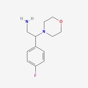 B1308581 2-(4-Fluoro-phenyl)-2-morpholin-4-yl-ethylamine CAS No. 851169-46-5
