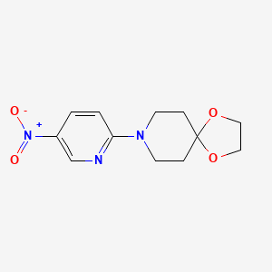 molecular formula C12H15N3O4 B1308594 8-(5-Nitropyridin-2-yl)-1,4-dioxa-8-azaspiro[4.5]decane CAS No. 877790-46-0