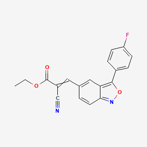 ethyl (Z)-2-cyano-3-[3-(4-fluorophenyl)-2,1-benzisoxazol-5-yl]-2-propenoate
